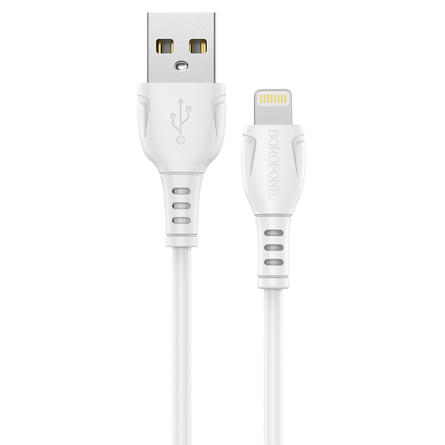 Кабель USB BOROFONE BX51 Triumph USB - Lightning, 2.4А, 1 м, белый оптом недорого с доставкой Кабель USB BOROFONE BX51 Triumph USB - Lightning, 2.4А, 1 м, белый фото