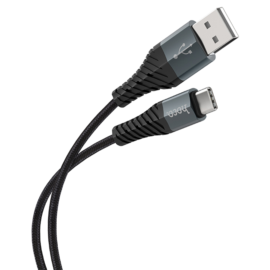 Кабель USB HOCO X38 Cool USB - Type-C, 3A, 1 м, черный фото