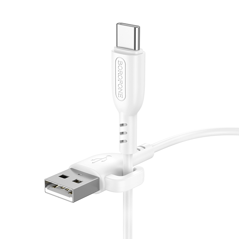 Кабель USB BOROFONE BX91 Symbol USB - Type-C, 3A, 1 м, белый фото
