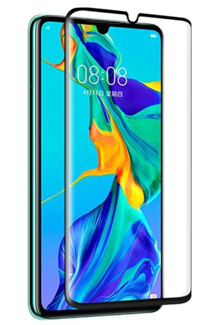 Защитное стекло для Huawei Honor 30 Pro, Full Glue 3D, 0.3mm, закругленное под экран, прозрачный+черная рамка фото