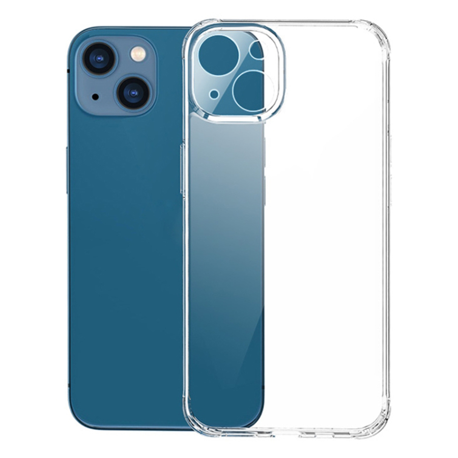 Чехол Clear Case силиконовый с защитой камеры для iPhone 13 6.1", прозрачный фото