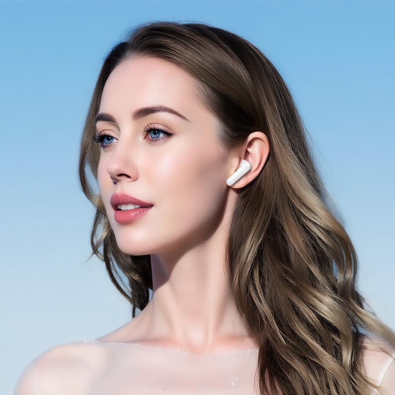 Беспроводные наушники TWS BOROFONE FQ9 Peaceful, Bluetooth 5.4, белый фото