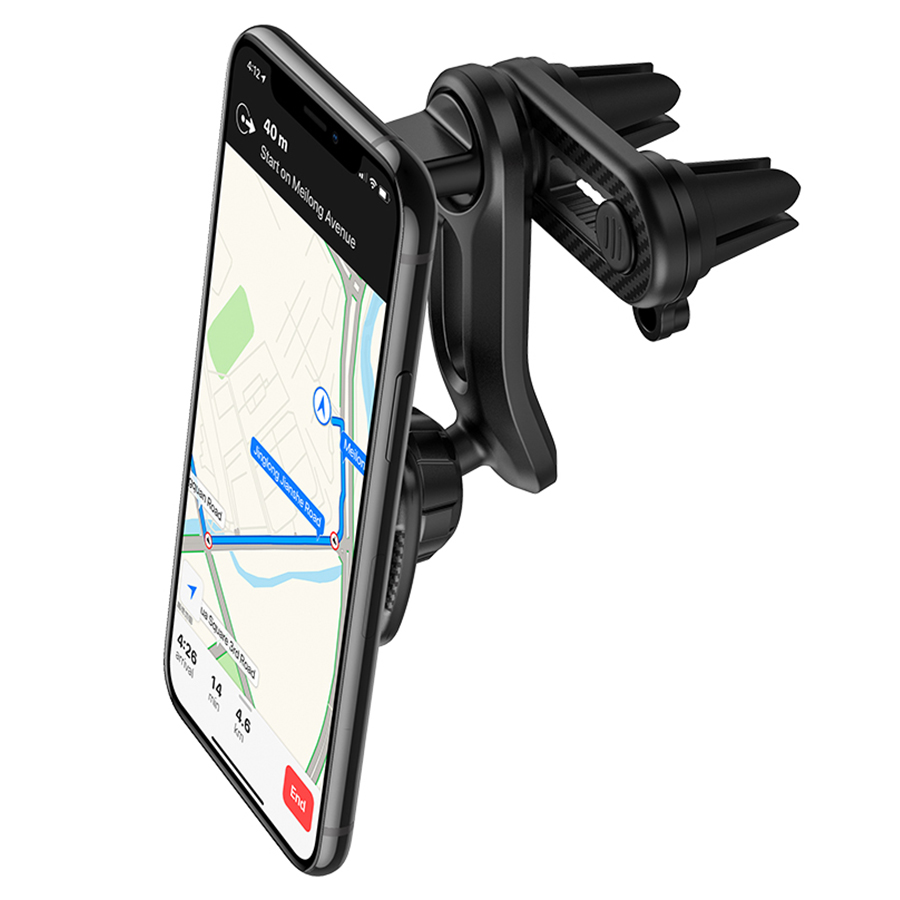 Автомобильный держатель HOCO CA68 Sagittarius, магнитный, на воздуховод, черный фото