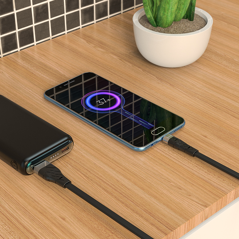 Кабель USB HOCO X53 Angel USB - MicroUSB, 2.4А, 1 м, черный фото