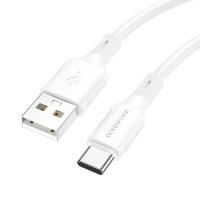 Кабель USB BOROFONE BX80 USB - Type-C, 3A, 1 м, белый фото