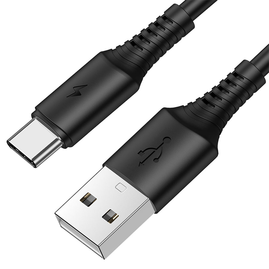 Кабель USB BOROFONE BX47 Coolway USB - Type-C, 2.4А, 1 м, черный оптом недорого с доставкой Кабель USB BOROFONE BX47 Coolway USB - Type-C, 2.4А, 1 м, черный фото
