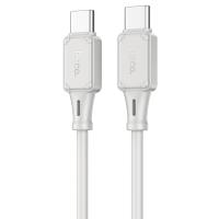 Кабель USB-C HOCO X101 Assistant Type-C - Type-C, 3A, 60W, 1 м, серый фото