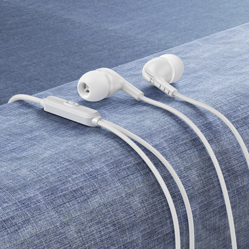 Проводные наушники BOROFONE BM83 Craft, Jack 3.5mm, 1.2 м, белый фото