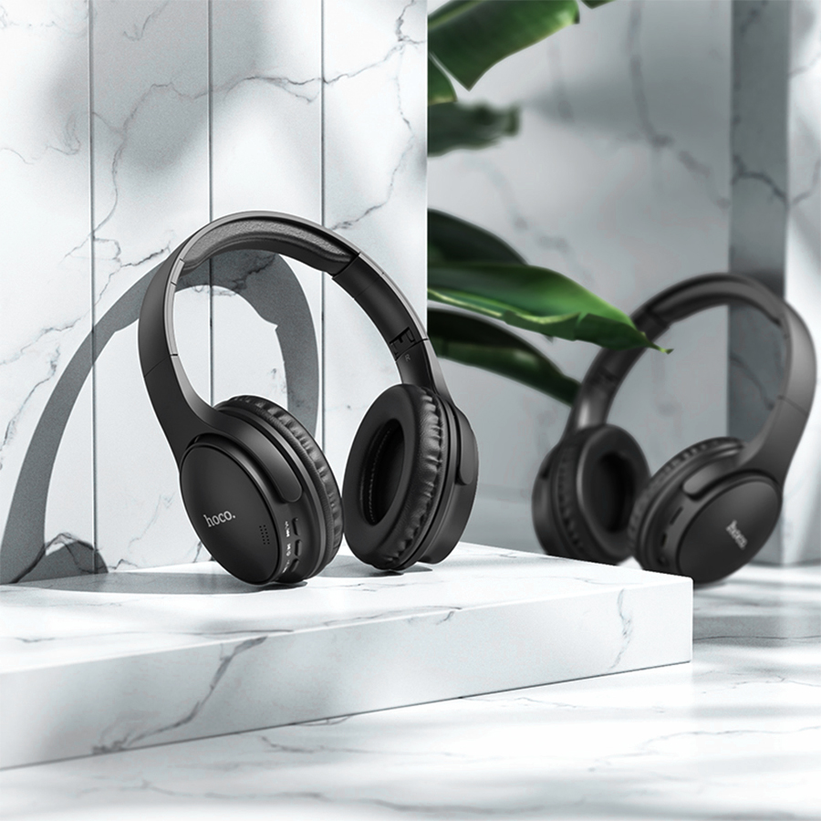 Беспроводные наушники накладные HOCO W40 Mighty, Bluetooth, черный фото