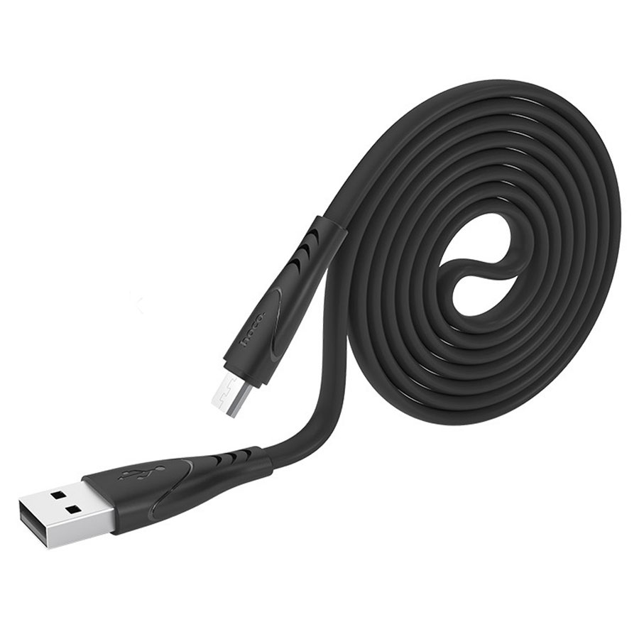 Кабель USB HOCO X42 Soft USB - MicroUSB, 2.4А, 1 м, черный фото