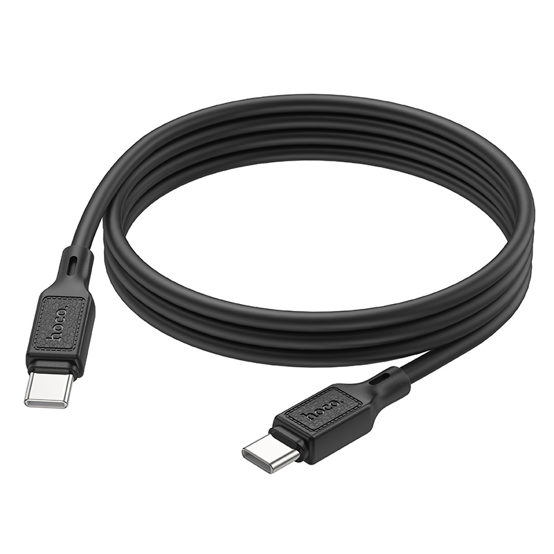 Кабель USB-C HOCO X90 Cool Type-C - Type-C, 3A, 60W, 1 м, черный фото