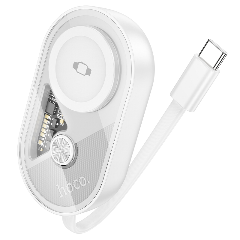 Портативный аккумулятор HOCO J145 Whale, для Apple watch, 2.5W, 1200 мА⋅ч, белый фото