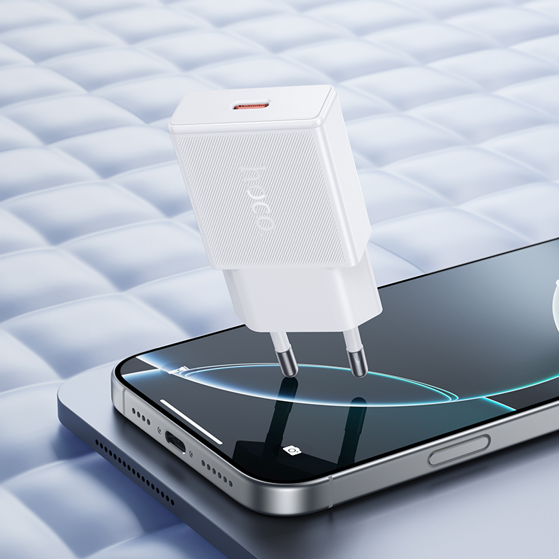 Сетевое зарядное устройство HOCO N72 Speed 1xUSB-C, 20W, белый фото