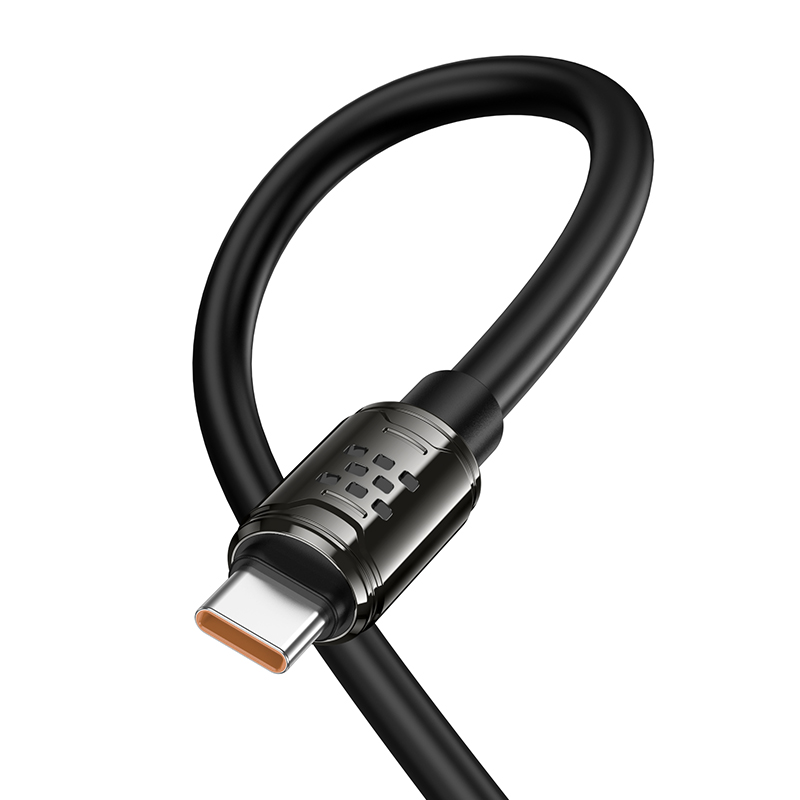 Кабель USB HOCO U143 Joy USB - Type-C, 5A, 1.2 м, черный фото