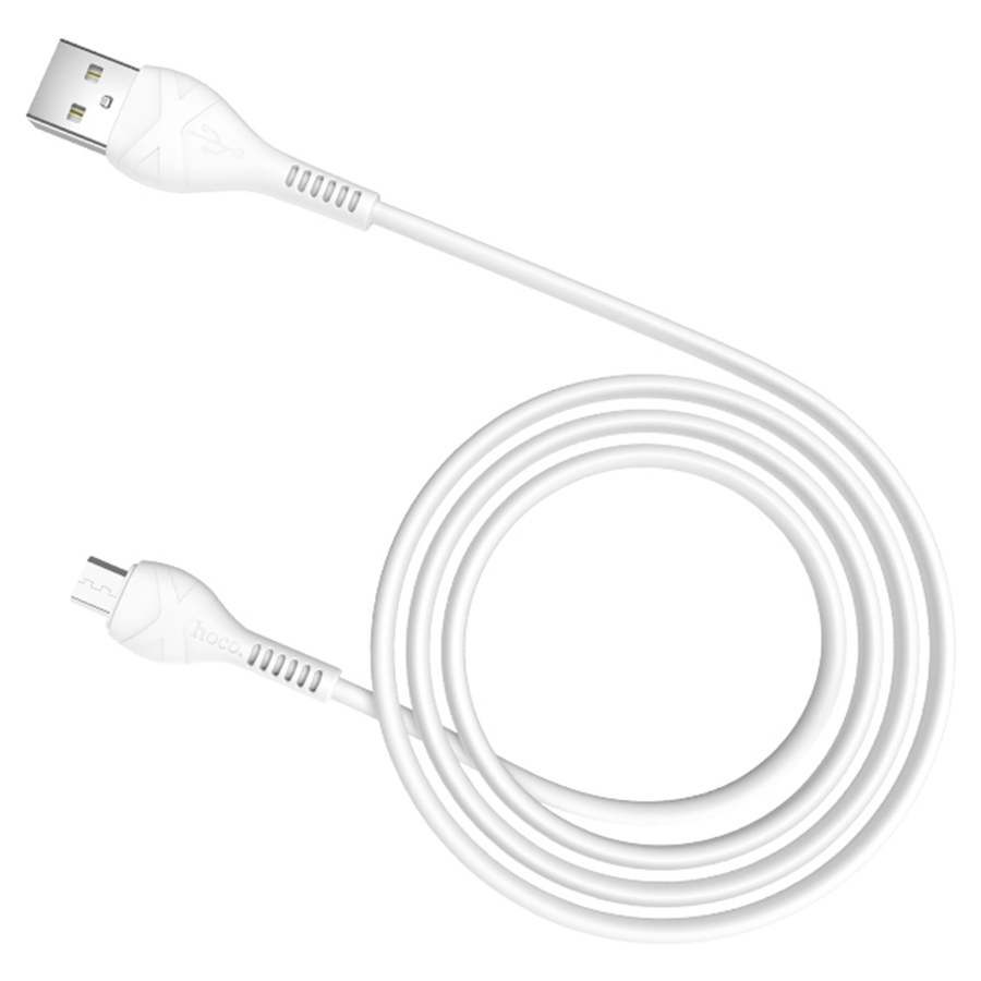 Кабель USB HOCO X37 Cool USB - MicroUSB, 2.4А, 1 м, белый фото