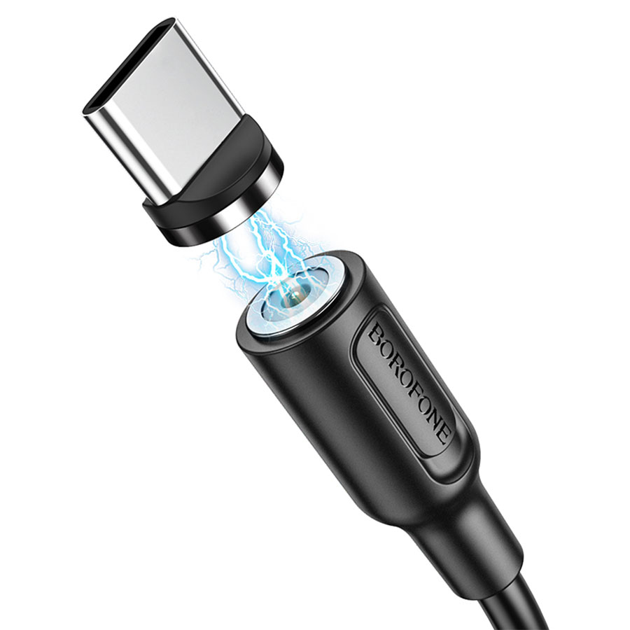 Кабель USB BOROFONE BX41 Amiable USB - Type-C магнитный, 2.4А, 1 м, черный оптом недорого с доставкой Кабель USB BOROFONE BX41 Amiable USB - Type-C магнитный, 2.4А, 1 м, черный фото