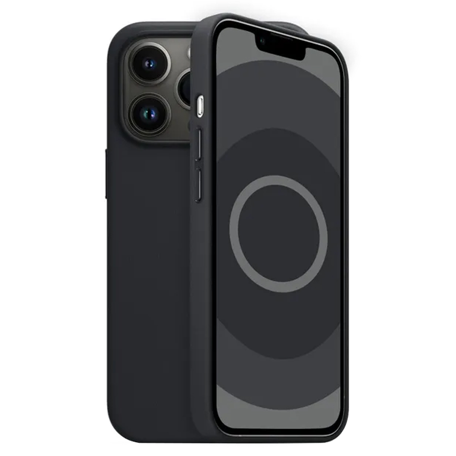 Чехол Leather Case MagSafe для iPhone 13 6.1", черный (1) фото