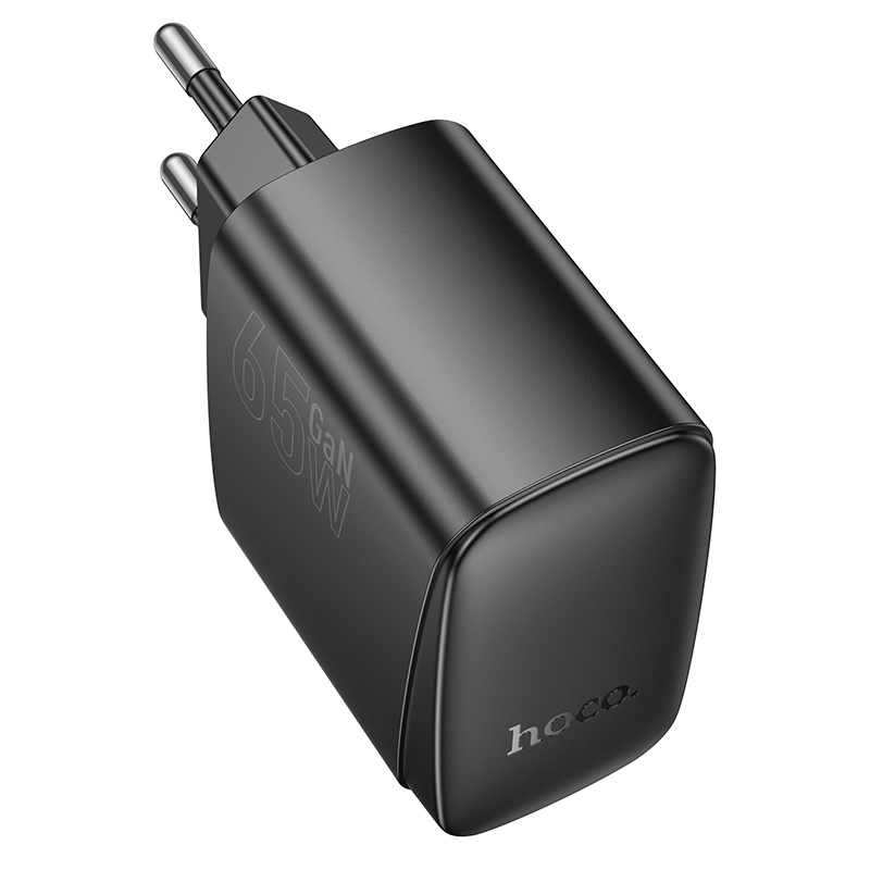 Сетевое зарядное устройство HOCO CS63A Bright 1xUSB + 1xUSB-C, 65W, черный фото