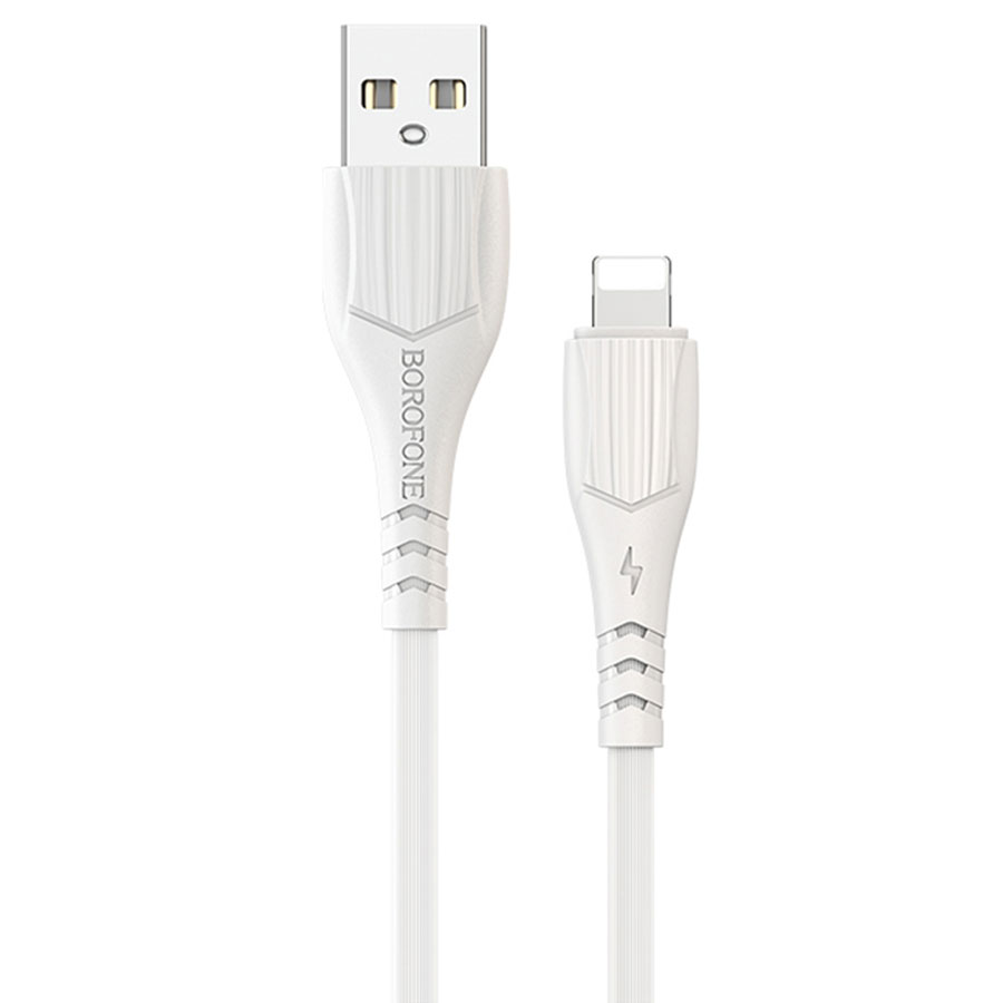 Кабель USB BOROFONE BX37 Wieldy USB - Lightning, 2.4А, 1 м, белый оптом недорого с доставкой Кабель USB BOROFONE BX37 Wieldy USB - Lightning, 2.4А, 1 м, белый фото