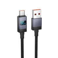 Кабель USB HOCO X118 Generous USB - Type-C, 5A, 1 м, черный фото