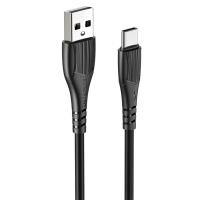 Кабель USB BOROFONE BX37 Wieldy USB - Type-C, 3A, 1 м, черный оптом недорого с доставкой Кабель USB BOROFONE BX37 Wieldy USB - Type-C, 3A, 1 м, черный фото