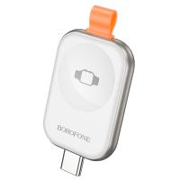 Зарядное устройство BOROFONE BQ25A для Apple Watch 1xUSB-C, 2.5W, серебристый фото