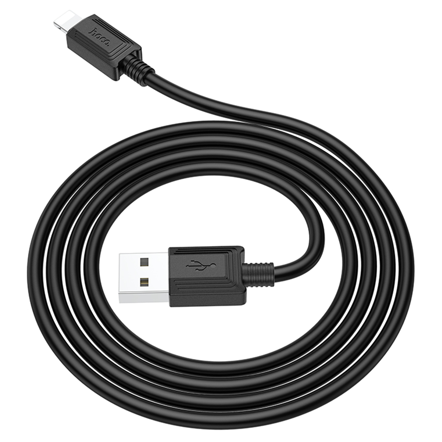 Кабель USB HOCO X73 USB - Lightning, 2.4А, 1 м, черный фото