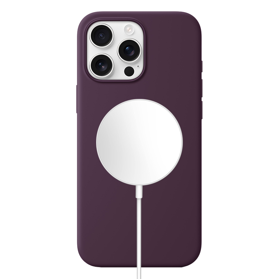 Чехол Silicone Case with MagSafe и Анимация цвета для iPhone 16 Pro Max (6.9"), фиолетовый (3) фото