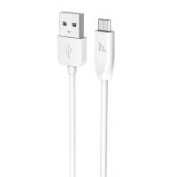 Кабель USB HOCO X1 Rapid USB - MicroUSB, 2.1А, 1 м, белый оптом недорого с доставкой Кабель USB HOCO X1 Rapid USB - MicroUSB, 2.1А, 1 м, белый фото