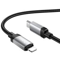 Кабель USB-C HOCO X117 Star Type-C - Lightning, 27W, 1 м, черный фото