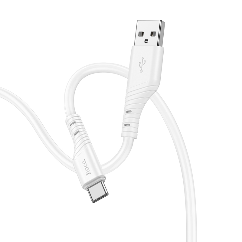 Кабель USB HOCO X97 Crystal USB - Type-C, 3A, 1 м, белый фото