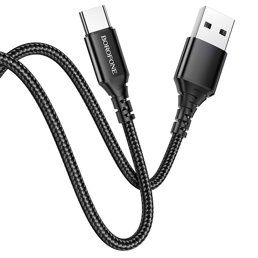 Кабель USB BOROFONE BX54 Ultra bright USB - Type-C, 2.4А, 1 м, черный оптом недорого с доставкой Кабель USB BOROFONE BX54 Ultra bright USB - Type-C, 2.4А, 1 м, черный фото