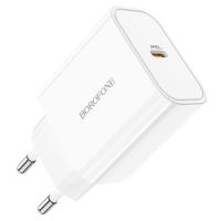Сетевое зарядное устройство BOROFONE BA57A Easy Speed 1xUSB-C, 3.0A, 20W, белый фото