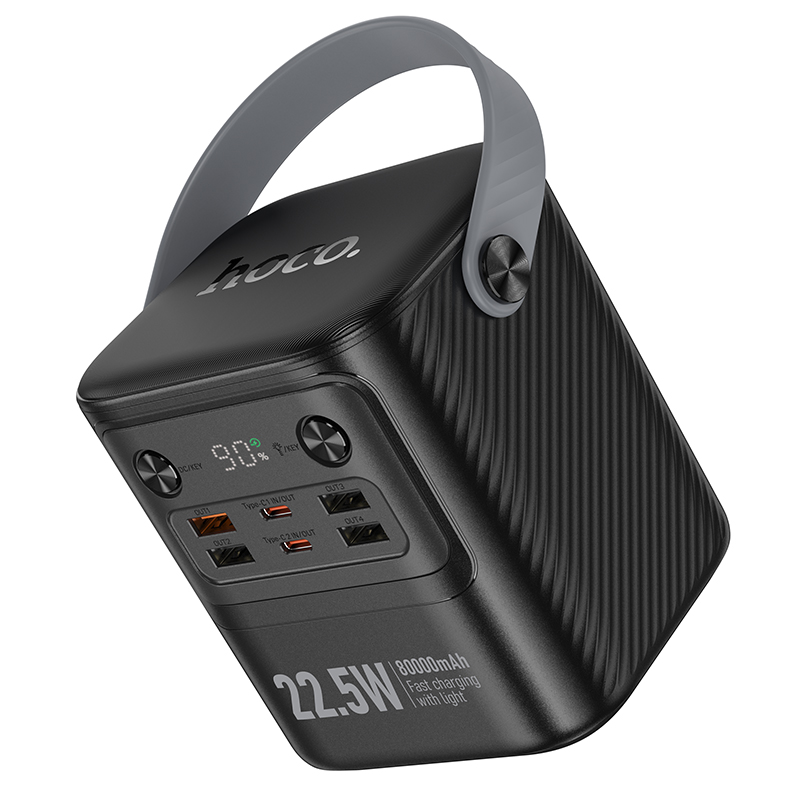 Портативный аккумулятор HOCO J152 Tough, 22.5W, 80000 мА⋅ч, черный фото