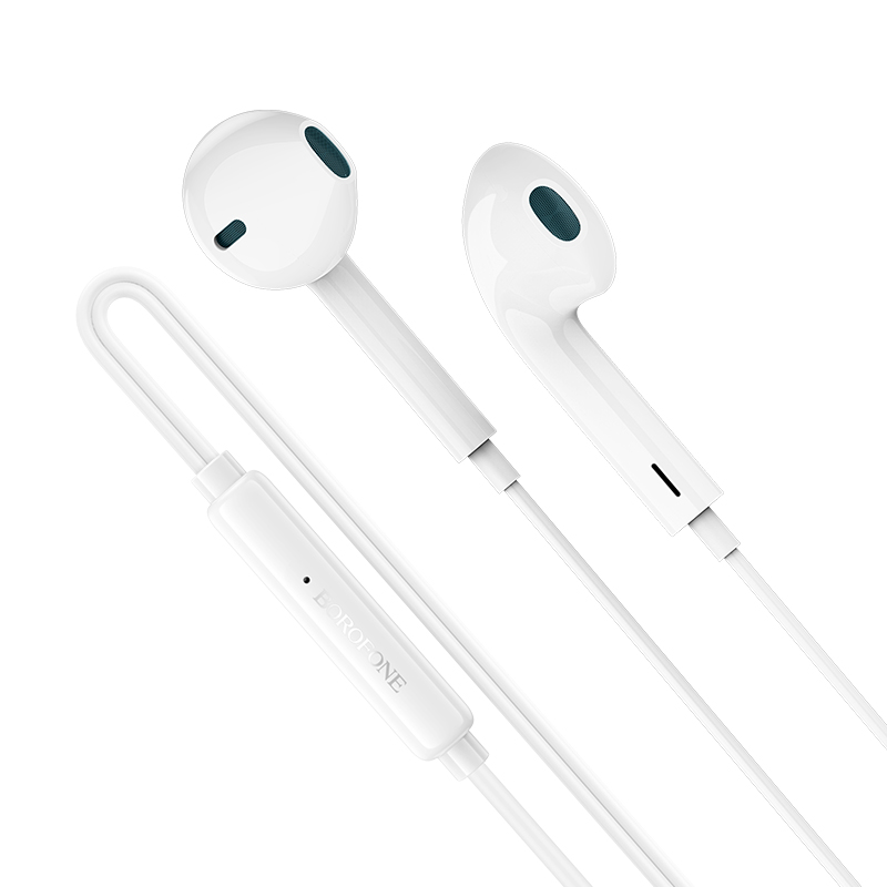 Проводные наушники BOROFONE BM100 Fuente, Type-C, 1.2 м, белый фото