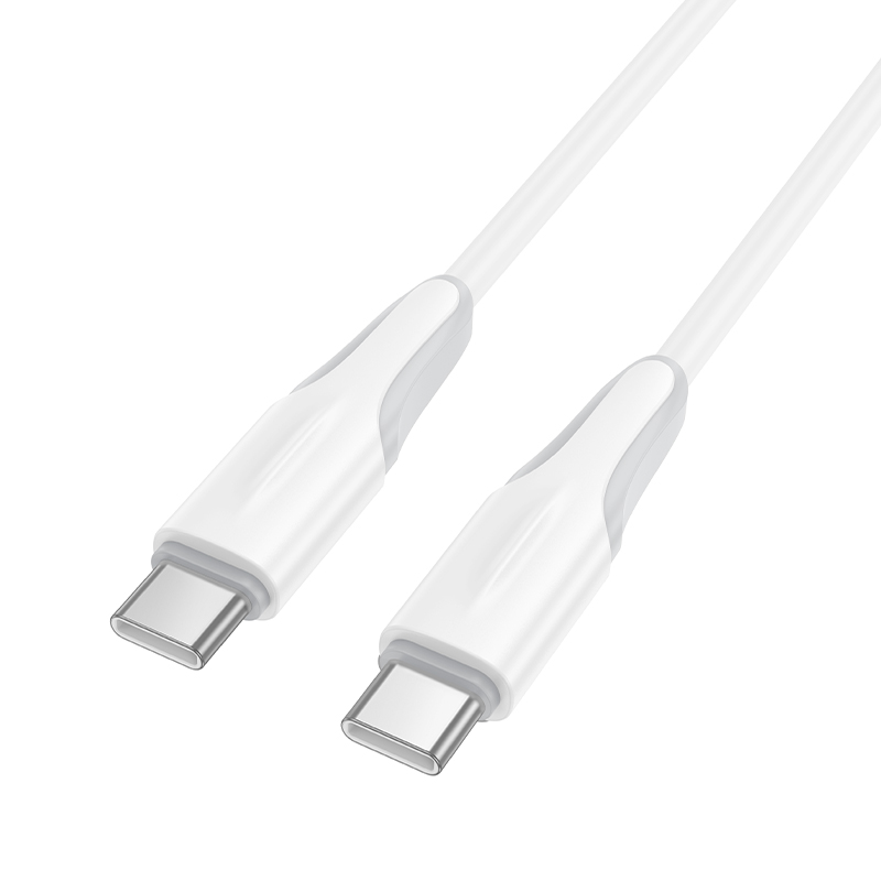 Кабель USB-C BOROFONE BX119 New Type-C - Type-C, 3A, 60W, 1 м, белый фото