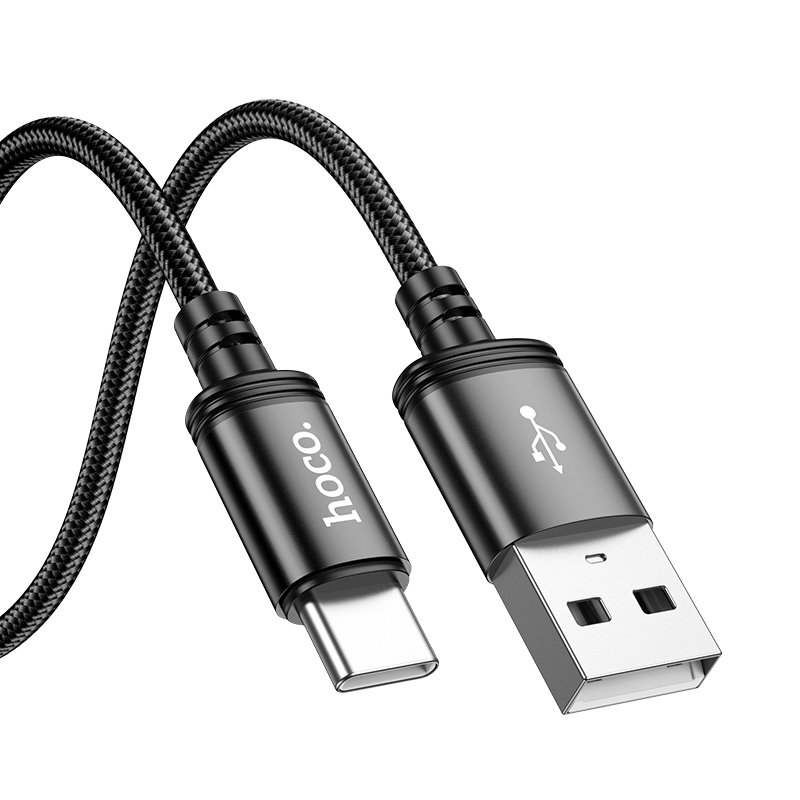 Кабель USB HOCO X89 Wind USB - Type-C, 3A, 2 м, черный фото