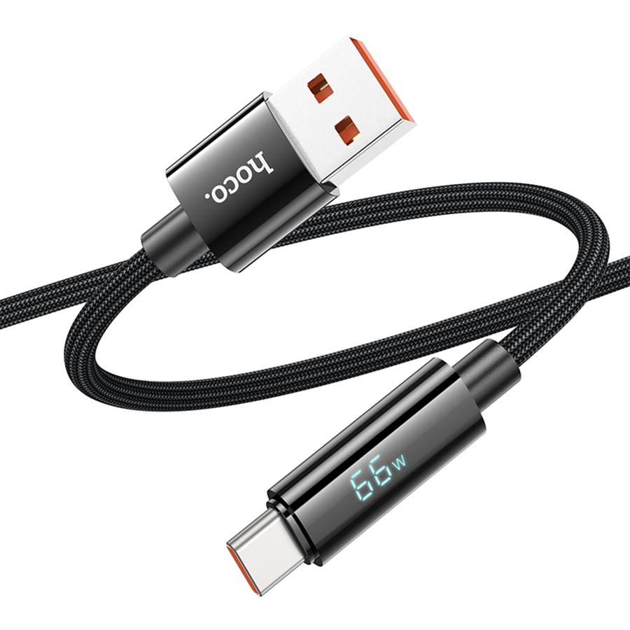 Кабель USB HOCO U125 Benefit USB - Type-C, 5A, 1.2 м, черный фото