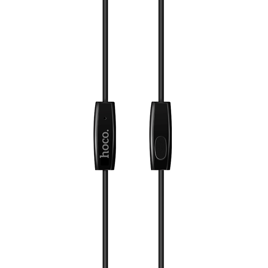 Проводные наушники HOCO M19 Drumbeat, Jack 3.5mm, 1.2 м, черный фото