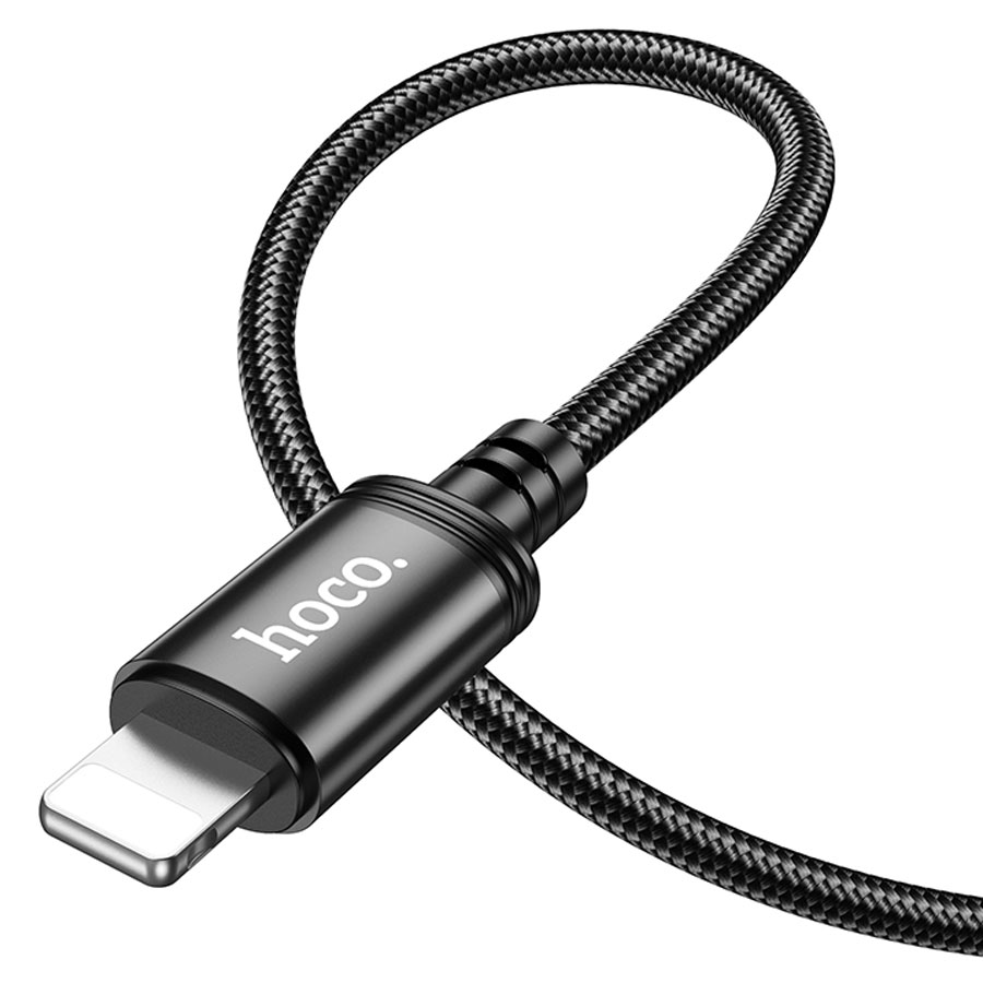Кабель USB HOCO X91 Radiance USB - Lightning, 2.4А, 3 м, черный фото