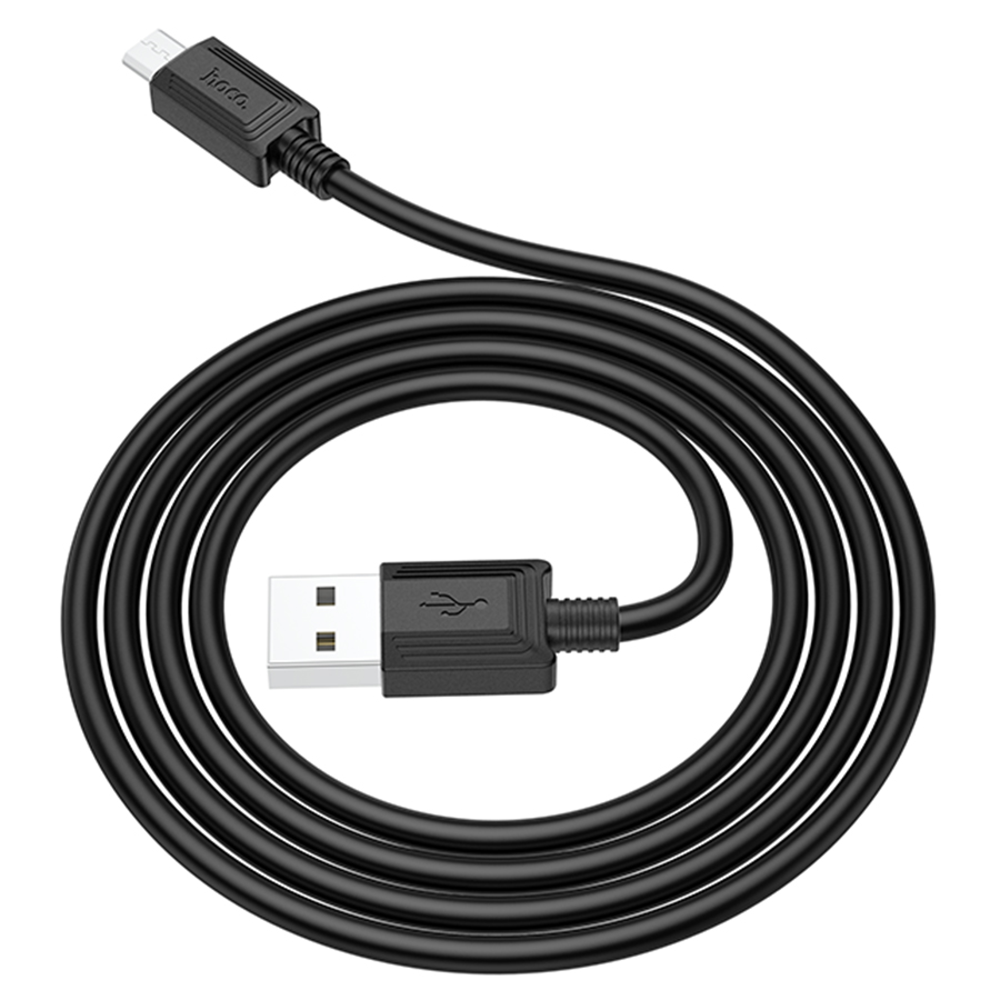 Кабель USB HOCO X73 USB - MicroUSB, 2.4А, 1 м, черный фото