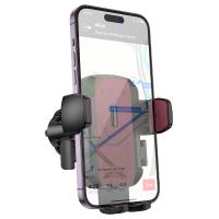 Автомобильный держатель HOCO H64 Gamble , зажимной, на воздуховод, черный+красный фото