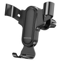 Автомобильный держатель BOROFONE BH74 Rock, зажимной, на воздуховод, черный фото