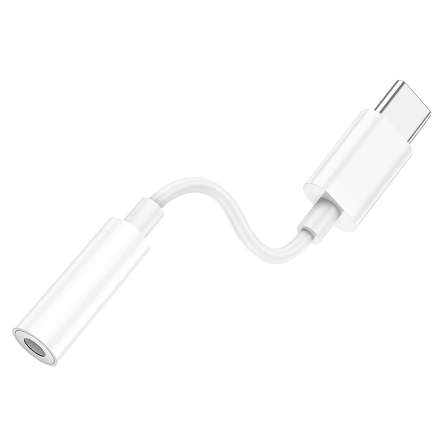 Переходник/Адаптер HOCO LS35 Type-C (m) - Jack 3,5 (f), 8.2 см, белый фото