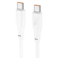 Кабель USB-C HOCO X93 Force Type-C - Type-C, 3A, 100W, 1 м, белый фото