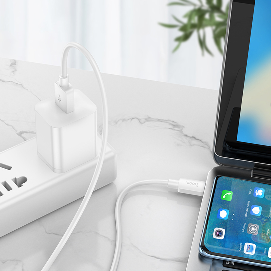 Кабель USB HOCO X96 Hyper USB - Type-C, 6A, 100W, 1 м, белый фото