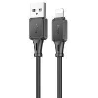 Кабель USB HOCO X101 Assistant USB - Lightning, 2.4А, 1 м, черный оптом недорого с доставкой Кабель USB HOCO X101 Assistant USB - Lightning, 2.4А, 1 м, черный фото