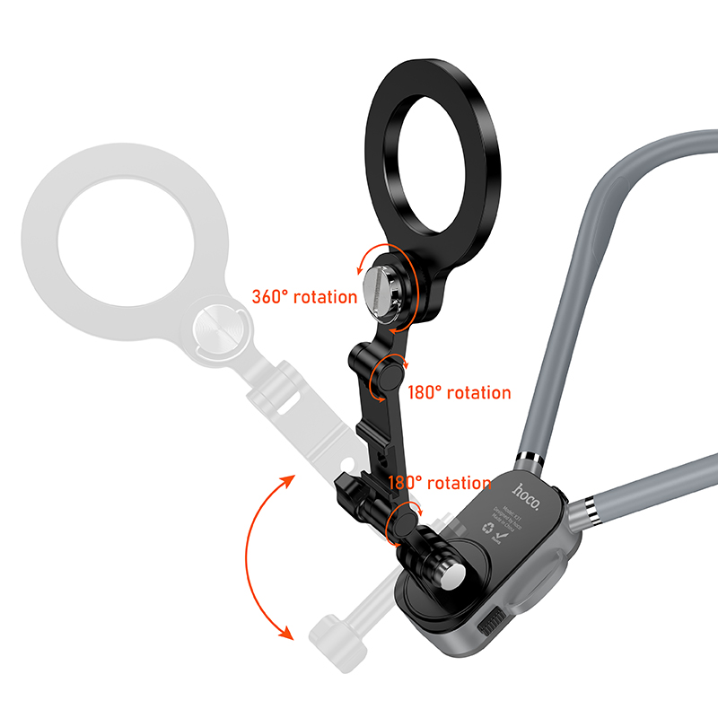 Держатель для смартфона HOCO K31 Campo, черный+серый