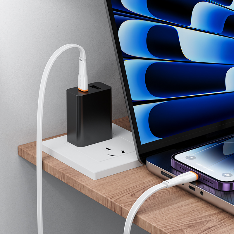 Кабель USB-C BOROFONE BX118 Esplendido Type-C - Lightning, 27W, 1 м, белый фото