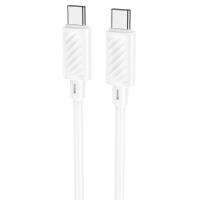 Кабель USB-C HOCO X88 Gratified Type-C - Type-C, 3A, 60W, 1 м, белый фото